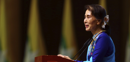 Barmská vůdkyně Do Aun Schan Su Ťij.