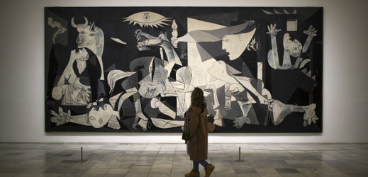 Picassova slavná Guernica.