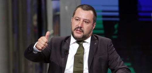 Italský krajně pravicový ministr vnitra Matteo Salvini.