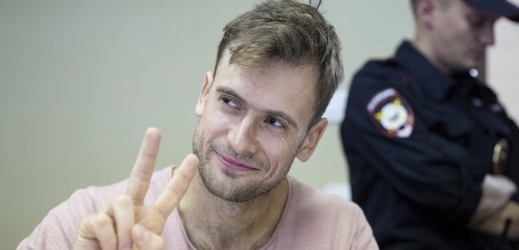 Bývalý vůdce ruské protestní skupiny Pussy Riot Pjotr Verzilov.