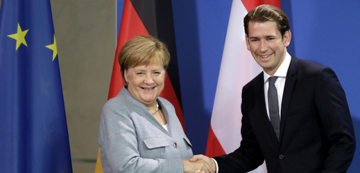 Angela Merkelová a Sebastian Kurz. 