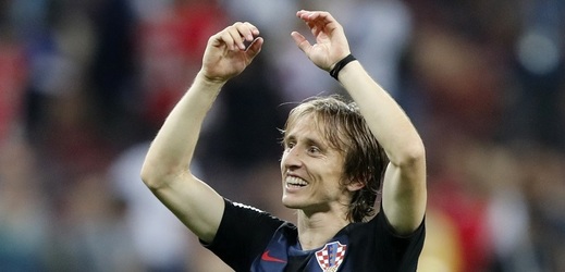 Chorvatský fotbalista Luka Modrič na Mistrovství světa.