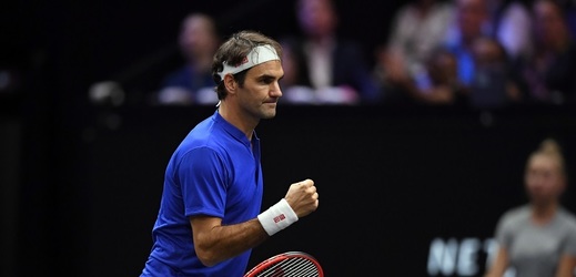 Švýcarský tenista Roger Federer na Laver Cupu.