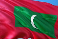 Vlajka Malediv.