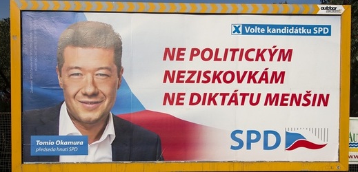 Předvolební kampaň SPD.