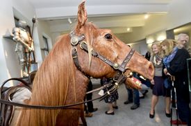 Koně restaurátoři potáhli pravou koňskou kůží.