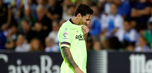 Smutný Lionel Messi.