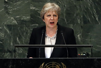 Britská premiérka Theresa Mayová v projevu na Valném shromáždění OSN.