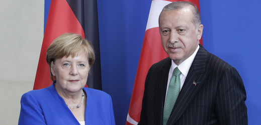 Angela Merkelová a Recep Tayyip Erdoğan.