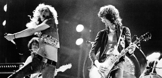 Snímek z koncertu Led Zeppelin, 1973.