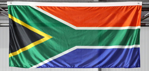 Vlajka Jihoafrické republiky. 