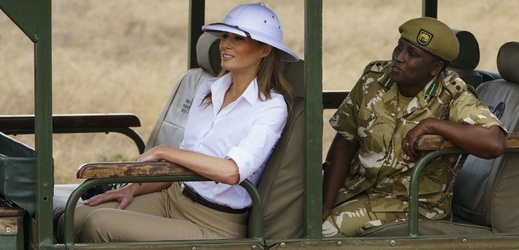 Americká první dáma Melanie Trumpová na návštěvě Keni.