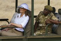 Americká první dáma Melanie Trumpová na návštěvě Keni.