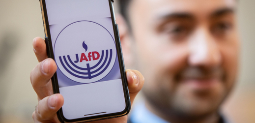 Logo vnitrostranické platformy Židé v AfD.