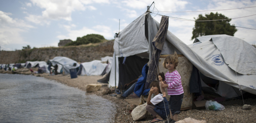 Řecké uprchlické tábory.