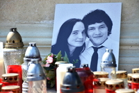 Snímek novináře Kuciaka se snoubenkou.