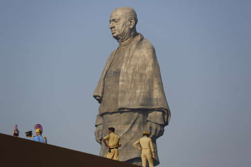 Gigantická socha "indického železného muže".