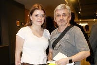 Berenika s tátou Michalem Suchánkem.