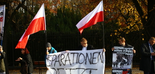 Protest extrémní pravice v Polsku.