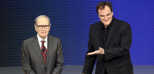 Ennio Morricone (vlevo) a Quentin Tarantino.