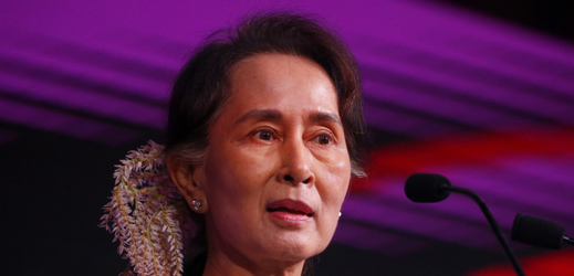 Barmská vůdkyně Su Ťij.