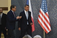 Americký ministr energetiky Rick Perry s Andrejem Babišem.