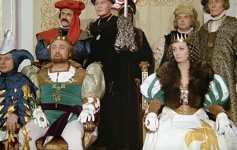 Rolf Hoppe ve své slavné roli krále v legendární pohádce Tři oříšky pro Popelku.