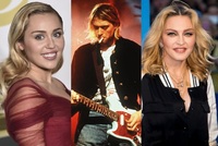 Madonna, Kurt Cobain a Miley Cyrus.