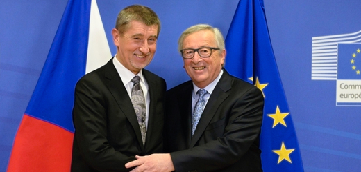Andrej Babiš (vlevo) a Jean-Claude Juncker.