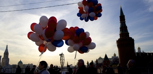 Oslavy prvního výročí ruské anexe Krymu.