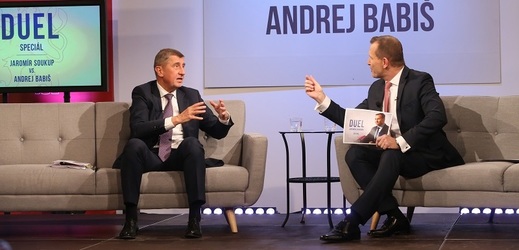 Premiér Andrej Babiš v Duelu SPECIÁL s Jaromírem Soukupem.