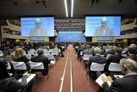 Jednání Světové obchodní organizace v Ženevě.