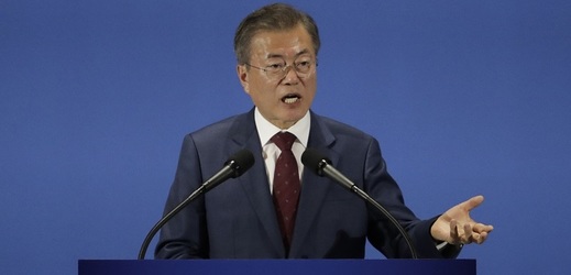 Jihokorejský prezident Mun Če-in je v Praze.