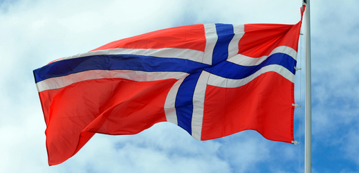 Vlajka Norska. 