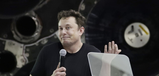 Americký podnikatel a miliardář Elon Musk.