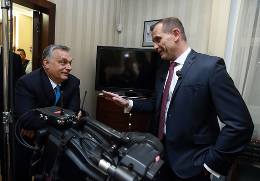 Viktor Orbán v diskuzi s Jaromírem Soukupem.