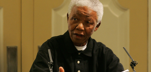 Jihoafrický exprezident Nelson Mandela.