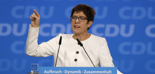 Generální tajemnice německé Křesťanskodemokratické unie (CDU) Annegret Krampová-Karrenbauerová.