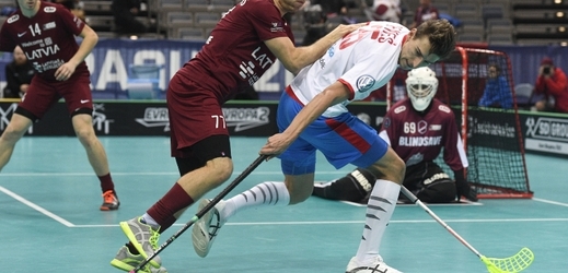Marek Beneš v souboji v zápase na mistrovství světa. 