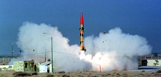 Testování balistické rakety (ilustrační foto).