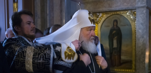 Moskevský patriarcha Kirill.