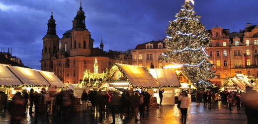 Vánoční atmosféra v Praze. 