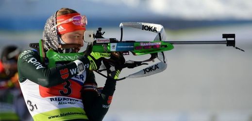 Německá biatlonistka Laura Dahlmeierová bude letos závodit poprvé. 