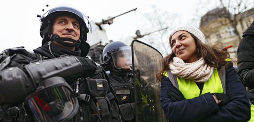Ilustrační foto z demonstrace žlutých vest v Paříži. 
