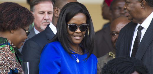 Manželka zimbabwského exprezidenta, Grace Mugabeová .