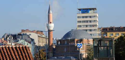 Mešita v Sofii, hlavním městě Bulharska.