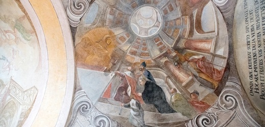 Fresky v Sázavském klášteře.