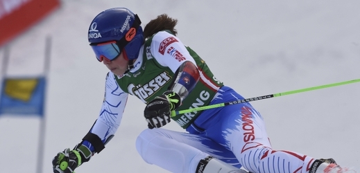 Petra Vlhová vyhrála obří slalom poprvé v kariéře. 