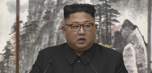 Nejvyšší severokorejský představitel Kim Čong-un.