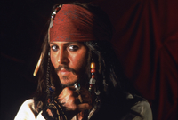 Johnny Depp jako Jack Sparrow.